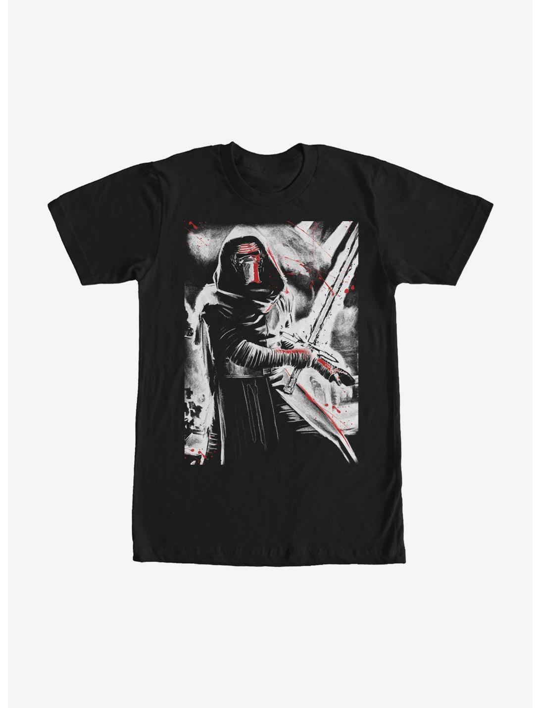 Star Wars Kylo Ren Lightsaber Splatter T-Shirt, BLACK, hi-res