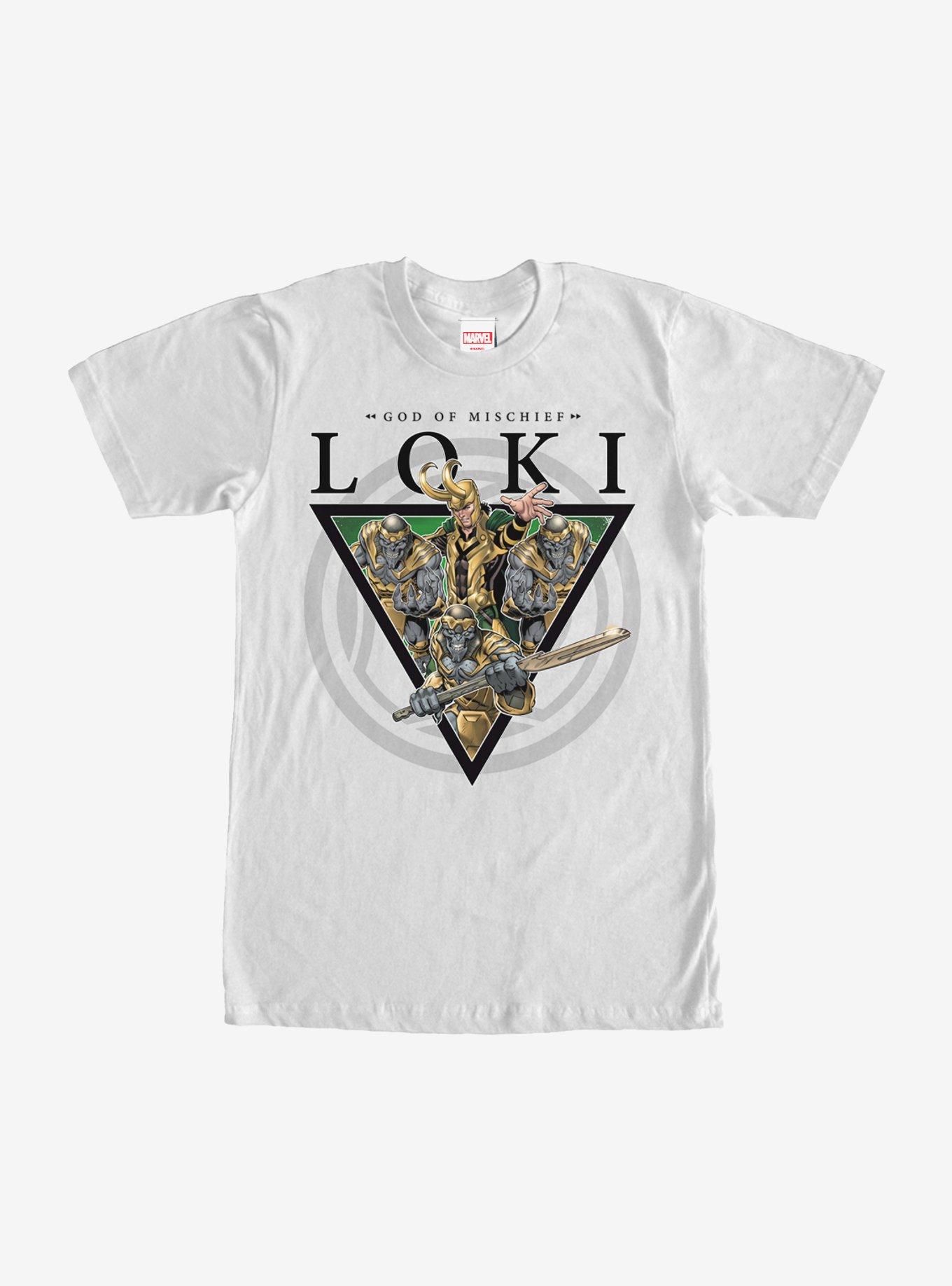 Marvel Loki God of Mischief Minions T-Shirt, WHITE, hi-res