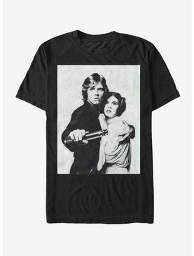 Star Wars Luke and Leia Grayscale T-Shirt, , hi-res