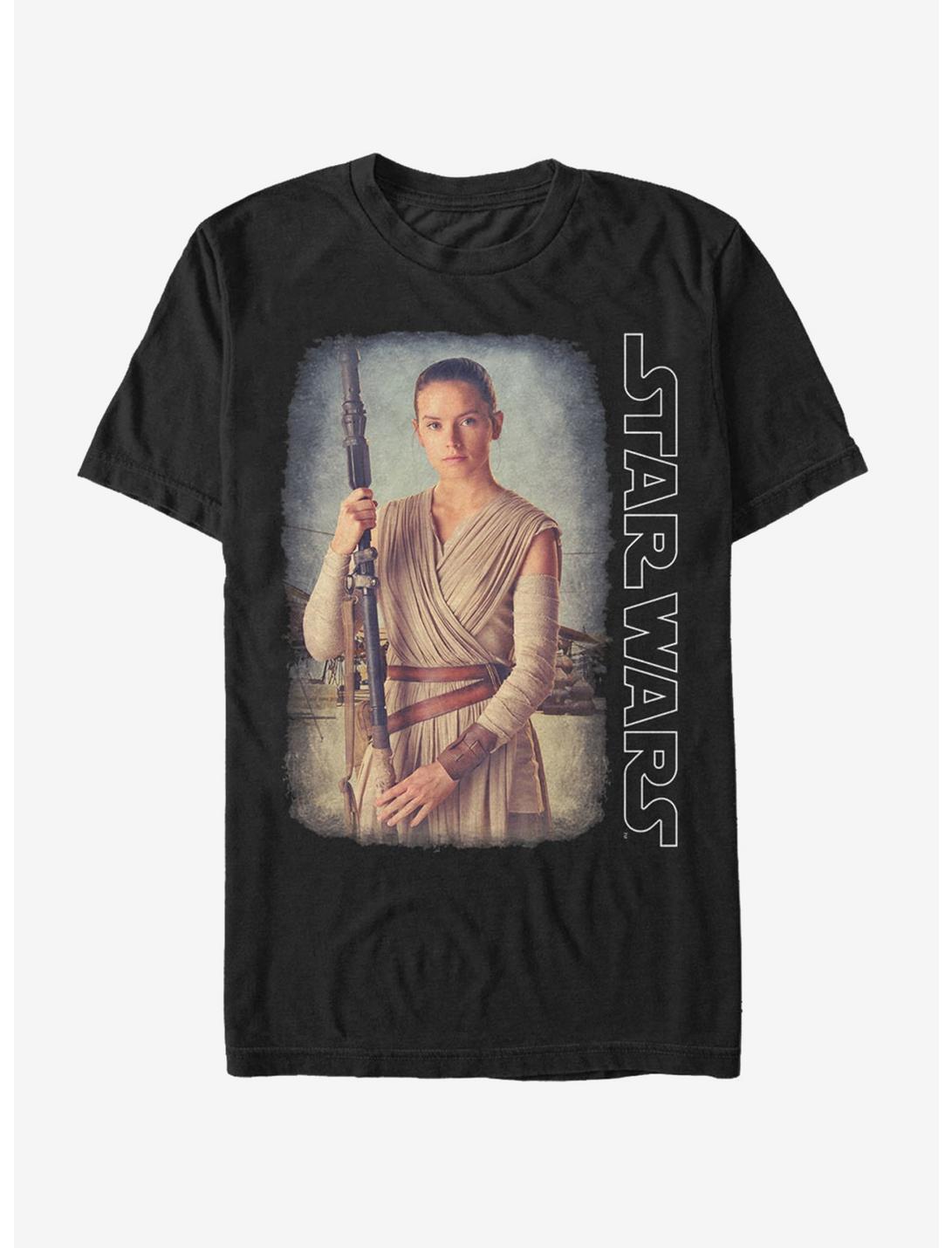Star Wars Rey Jakku Desert T-Shirt, BLACK, hi-res