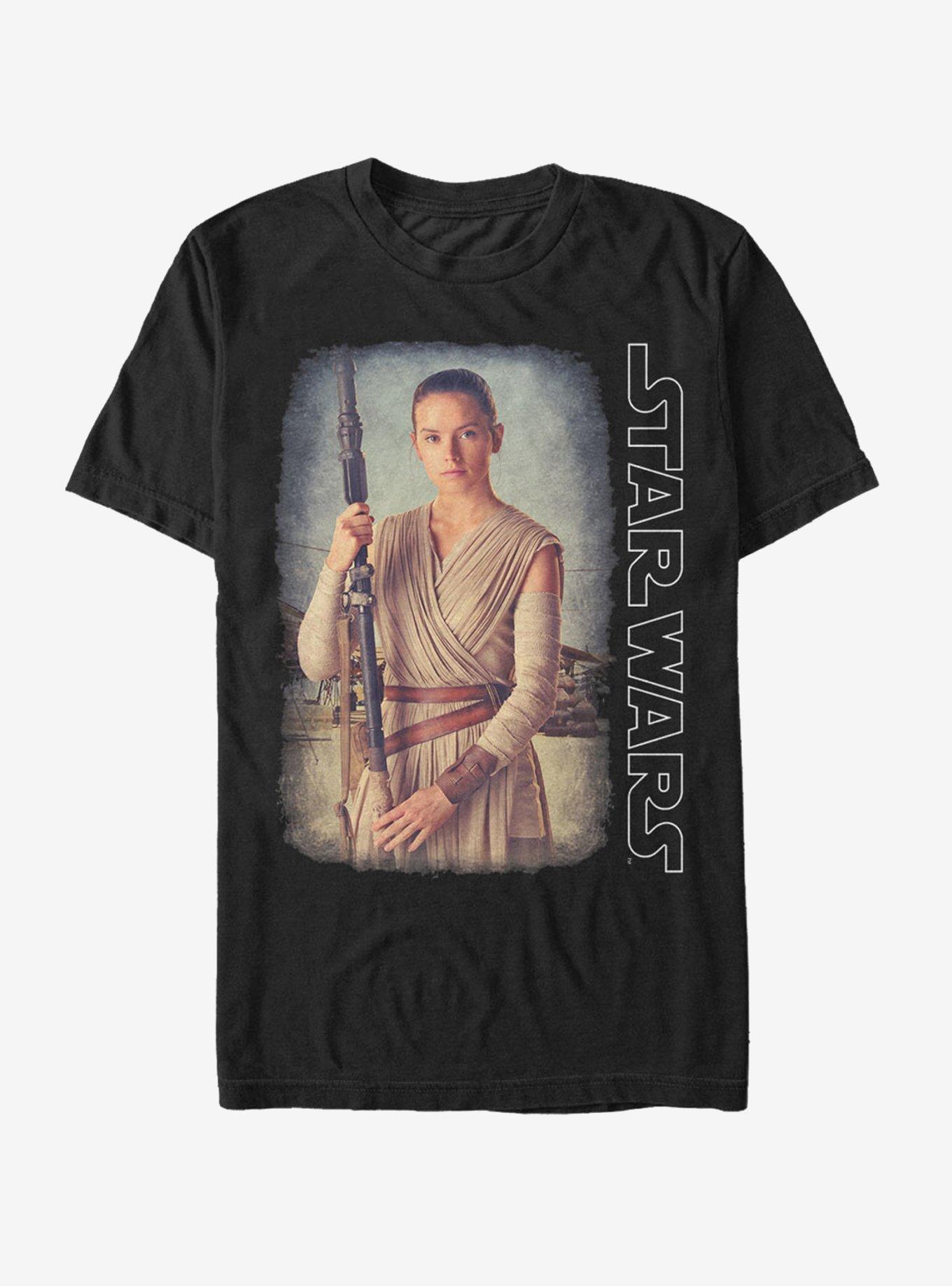 Star Wars Rey Jakku Desert T-Shirt, BLACK, hi-res