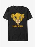 Lion King Simba Logo T-Shirt, BLACK, hi-res