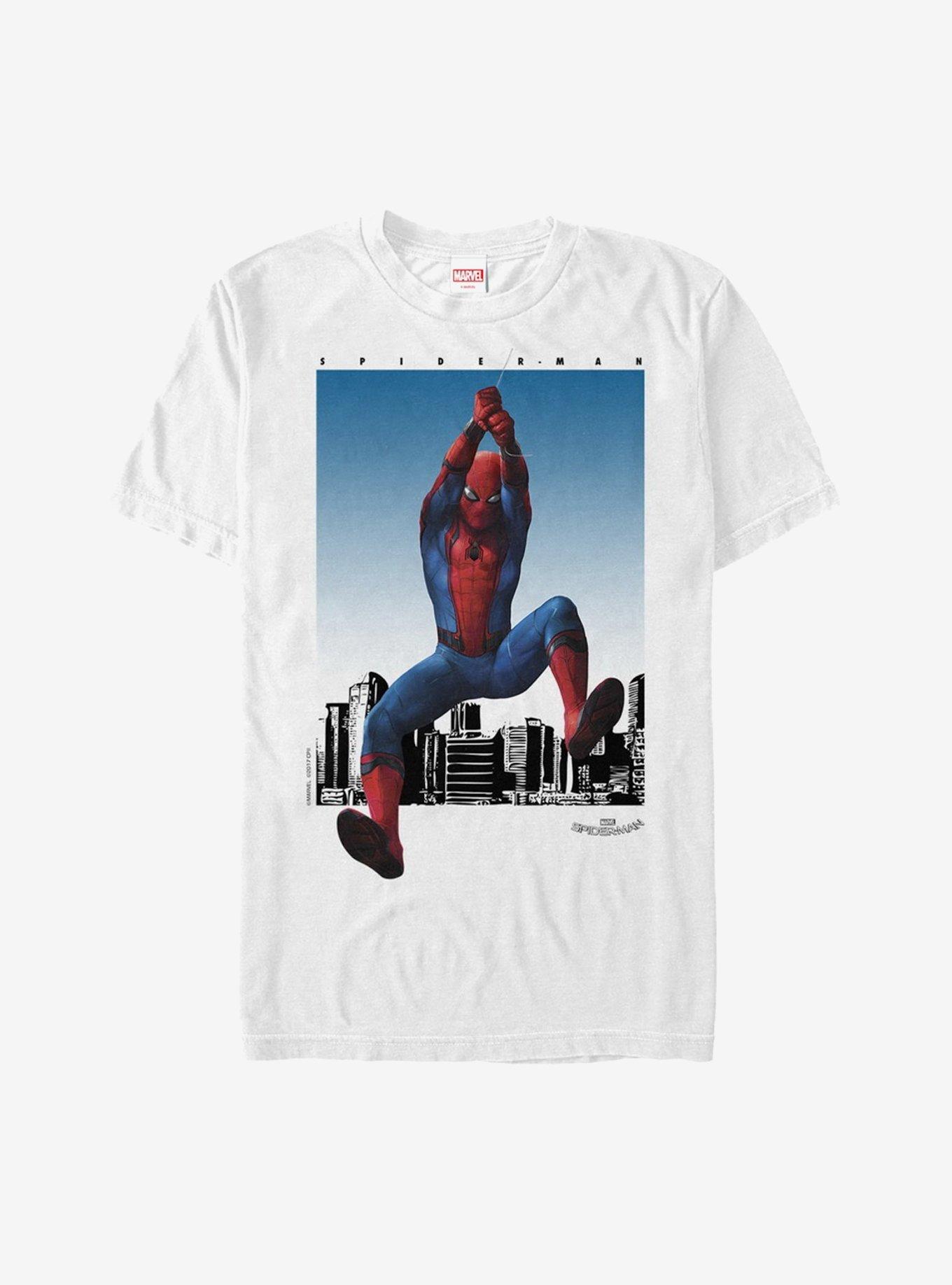 Marvel Spider-Man Homecoming Cityscape T-Shirt, WHITE, hi-res