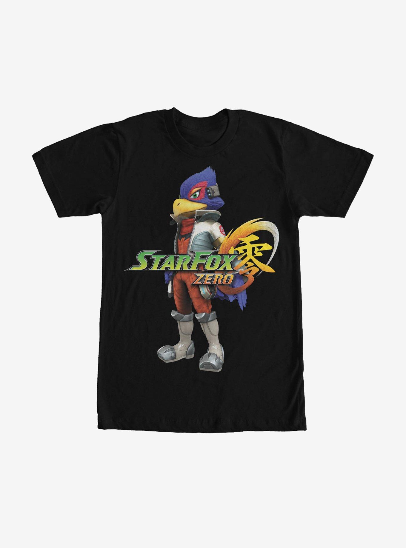 Nintendo Star Fox Zero Falco Lombardi T-Shirt BLACK Hot Topic