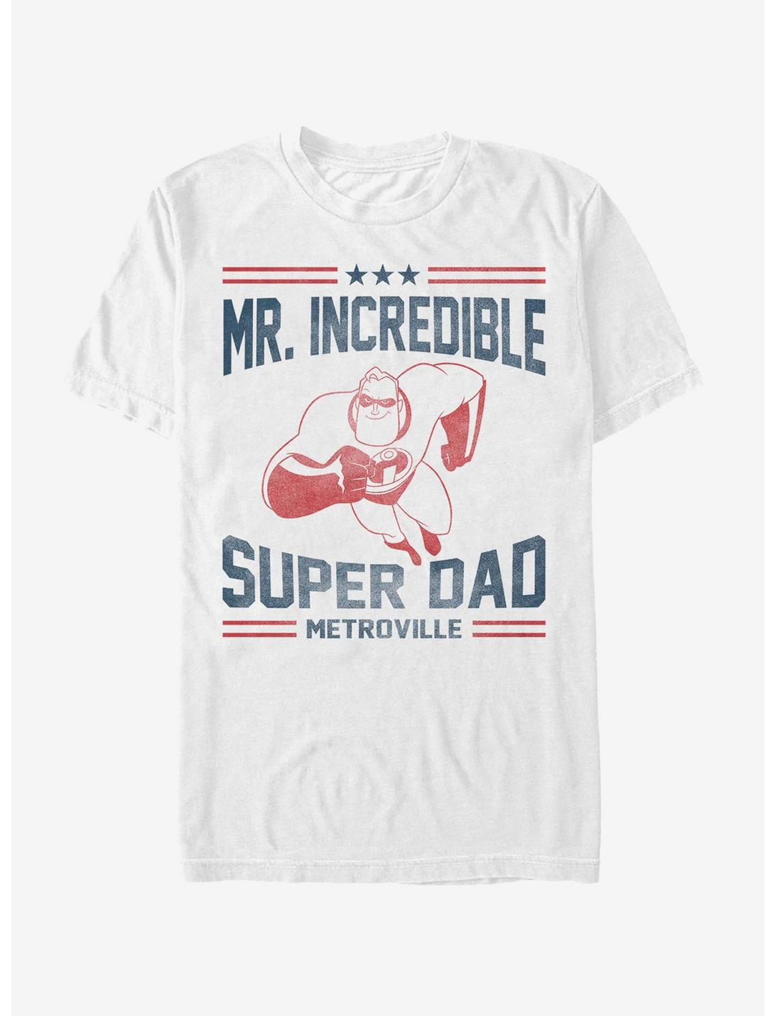 Disney Pixar The Incredibles Super Dad Metroville T-Shirt, WHITE, hi-res