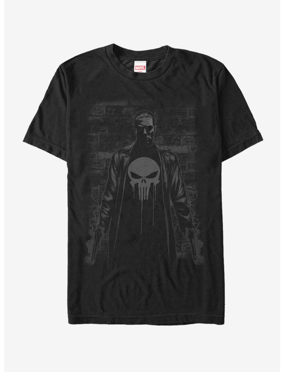Marvel The Punisher Smoking Guns T-Shirt, BLACK, hi-res