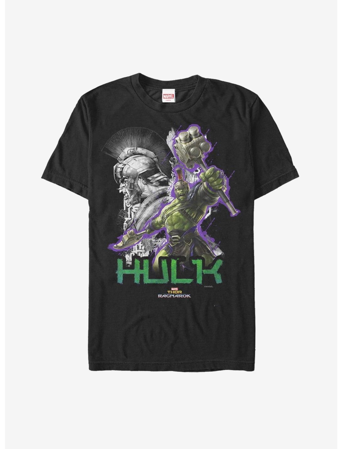 Plus Size Marvel Thor: Ragnarok Hulk Weapon T-Shirt, BLACK, hi-res
