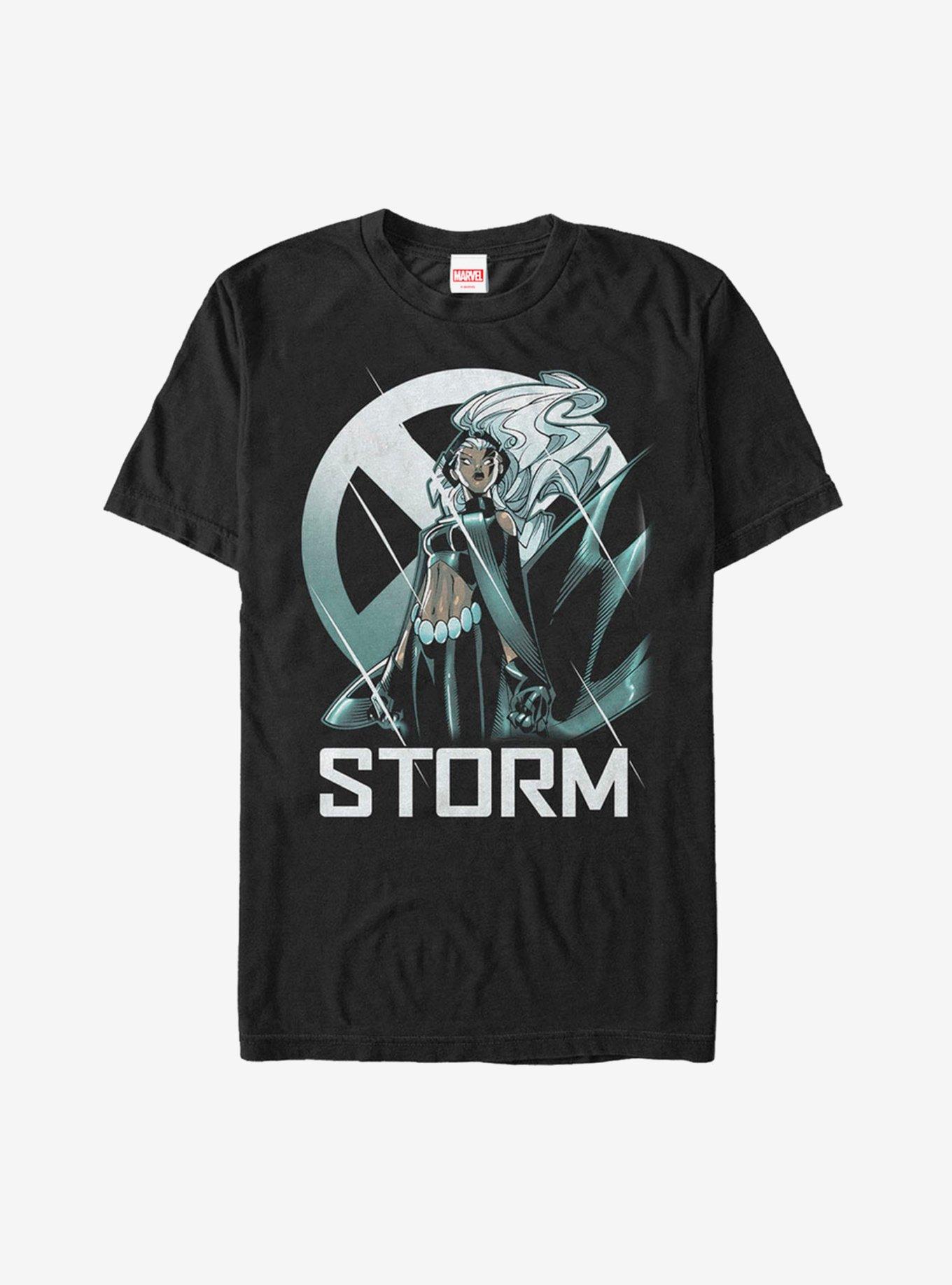 Marvel X-Men Storm Logo T-Shirt, BLACK, hi-res