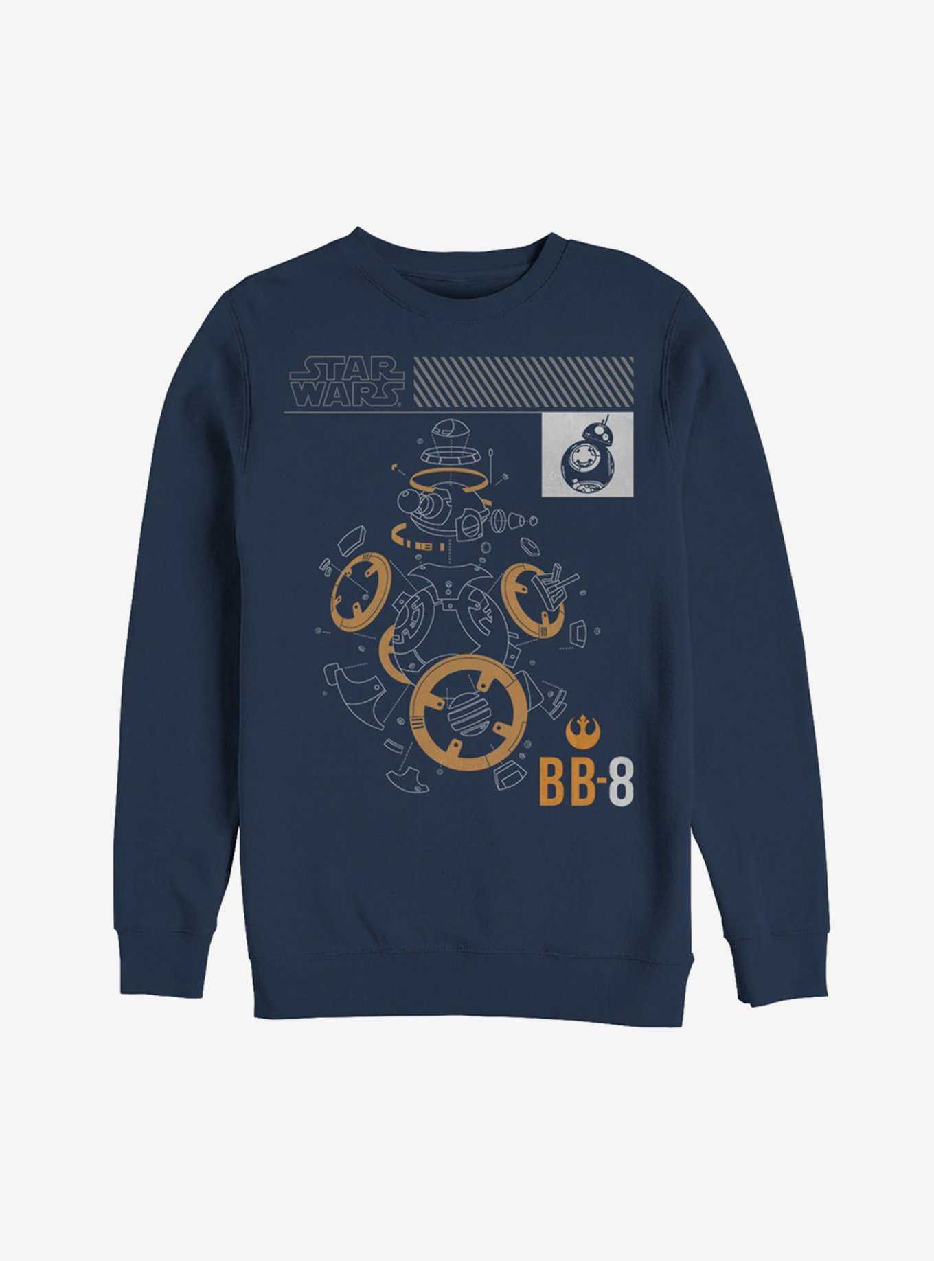 Star Wars BB-8 Blue Print Deconstruct Sweatshirt, , hi-res