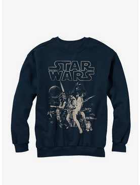 Star Wars Classic Poster Navy Blue Sweatshirt, , hi-res