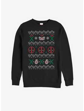 Marvel Deadpool Ugly Christmas Sweater Girls Sweatshirt, , hi-res