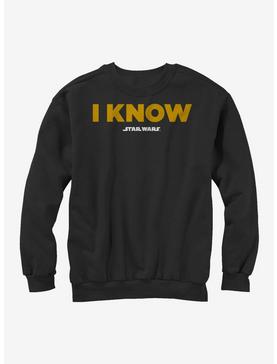 Star Wars I Know Black Sweatshirt, , hi-res
