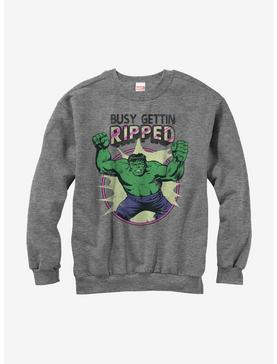 Marvel Hulk Getting Ripped Girls Sweatshirt, , hi-res
