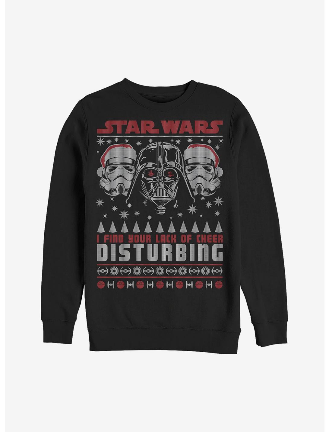 Star Wars Lack of Cheer Ugly Christmas Sweatshirt, BLACK, hi-res