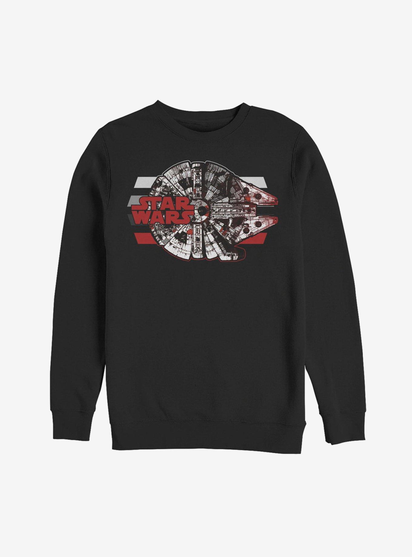 Star Wars Millennium Falcon Profile Black Sweatshirt, , hi-res
