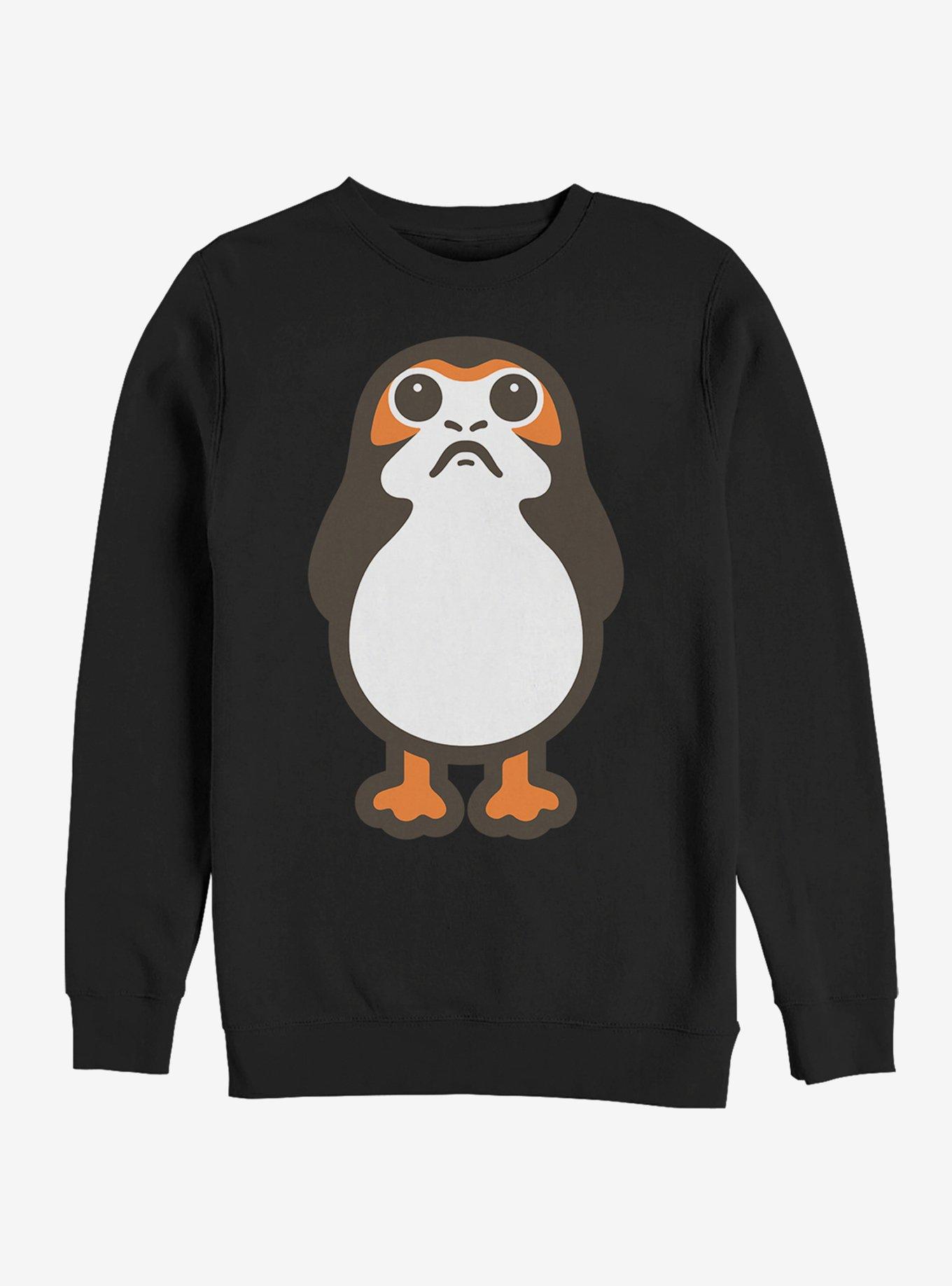 Star Wars Porg Cartoon Sweatshirt, BLACK, hi-res