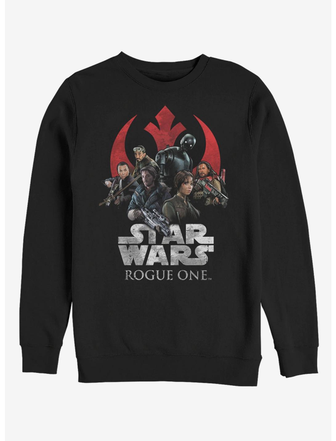 Star Wars Rebellion Groupshot Logo Sweatshirt, BLACK, hi-res