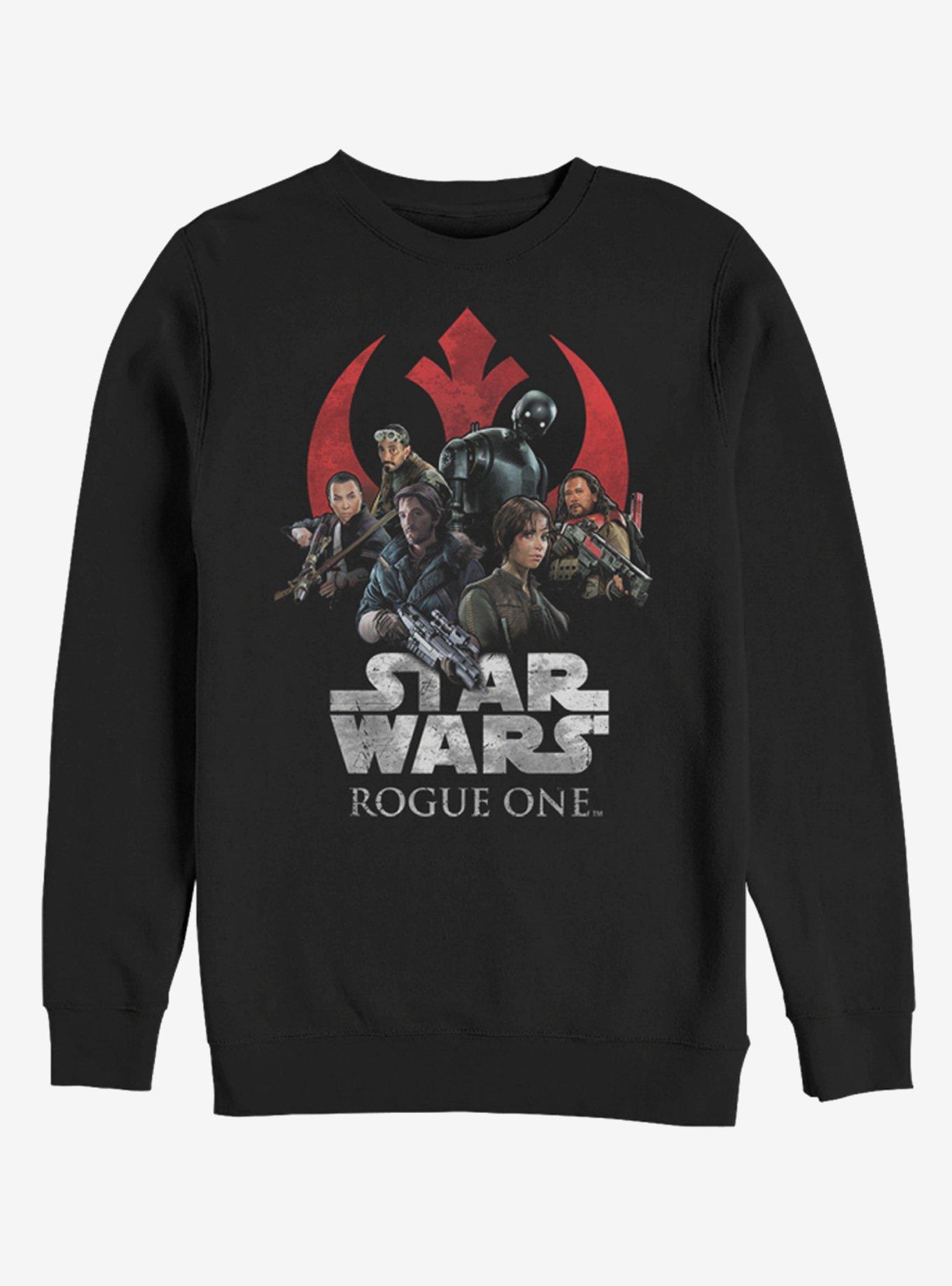 Star Wars Rebellion Groupshot Logo Sweatshirt, BLACK, hi-res
