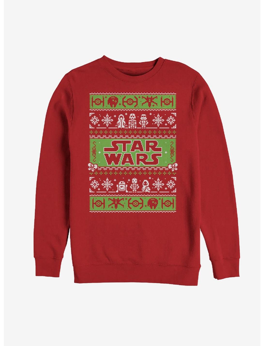 Star Wars Ugly Christmas Sweater Come to the Merry Side Sweatshirt, RED, hi-res