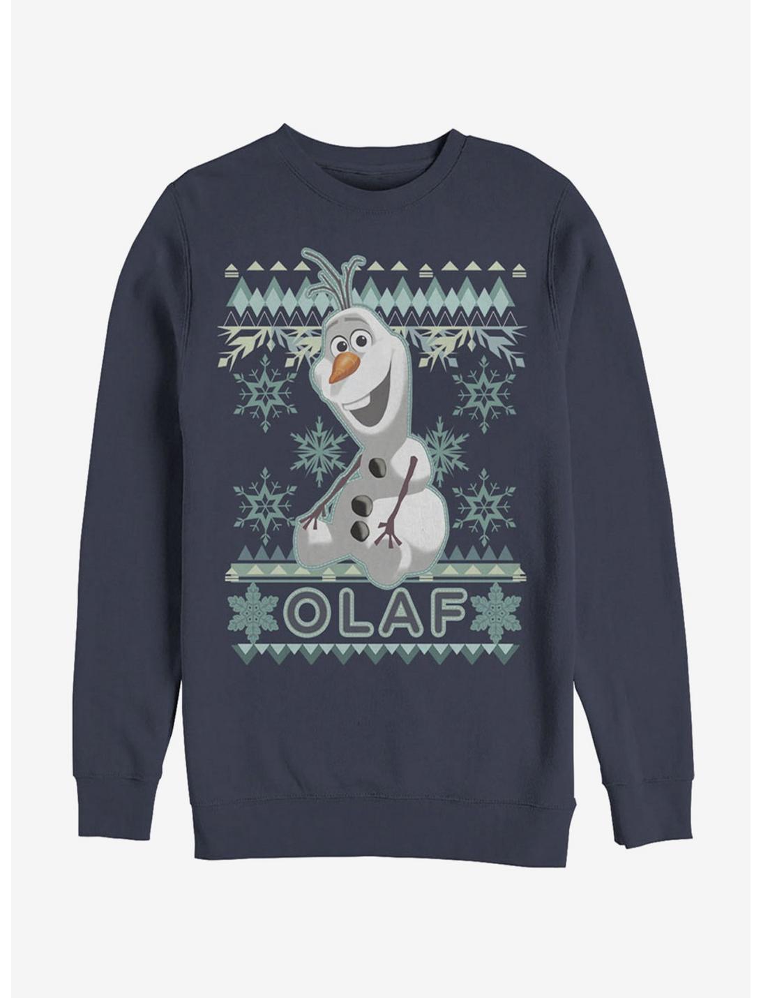 Frozen Ugly Christmas Sweater Olaf Sweatshirt, NAVY, hi-res