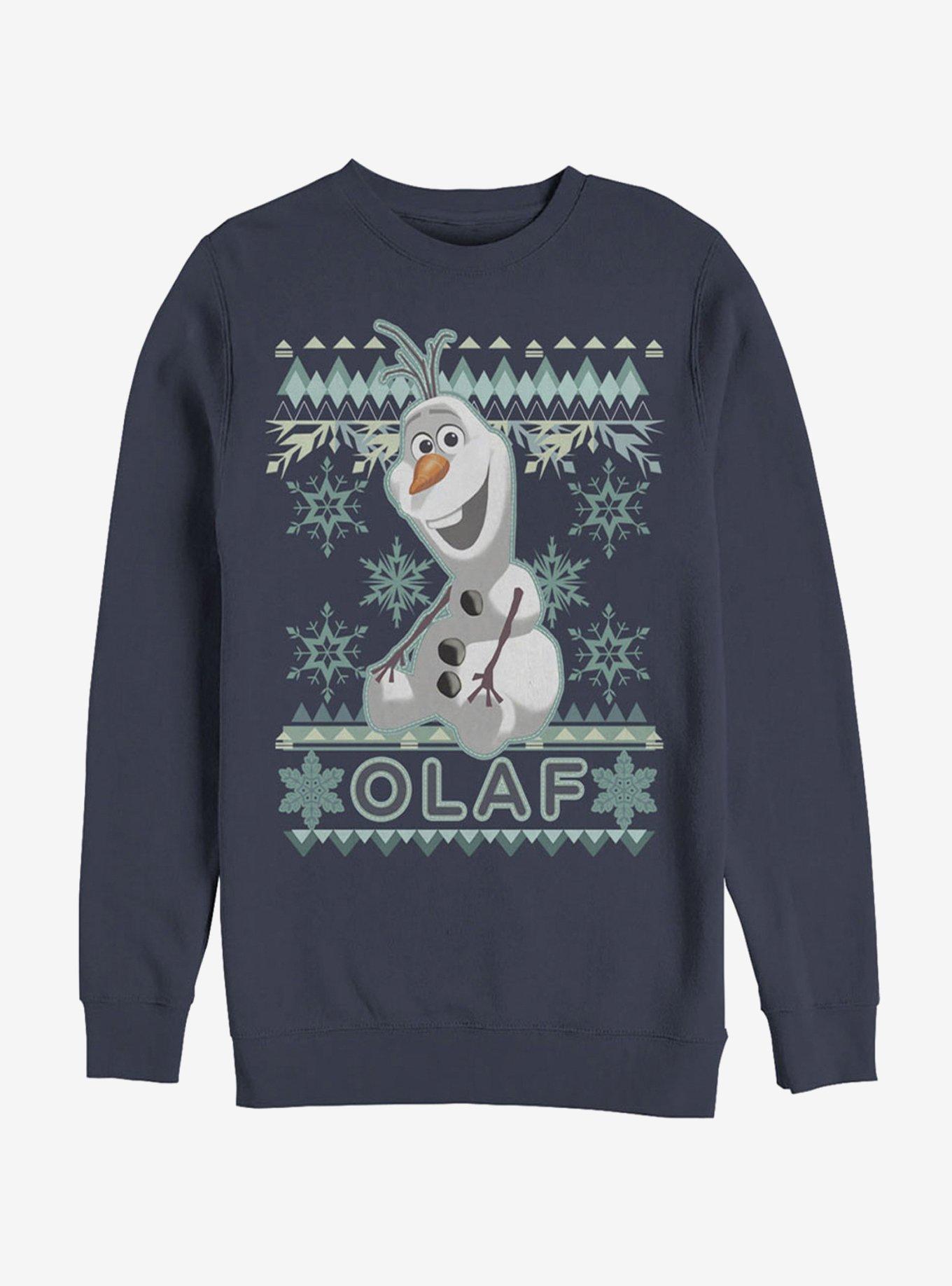 Frozen Ugly Christmas Sweater Olaf Sweatshirt, NAVY, hi-res