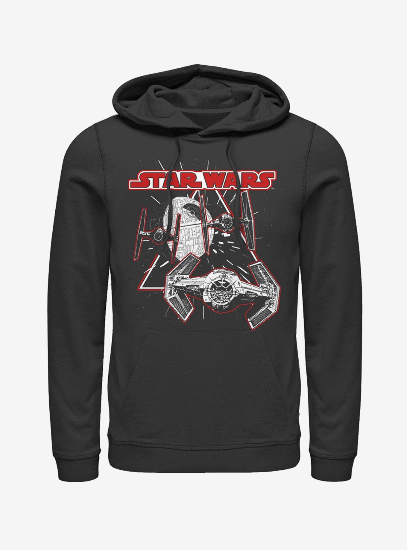 Star Wars Death Star TIE Fighters Hoodie, BLACK, hi-res