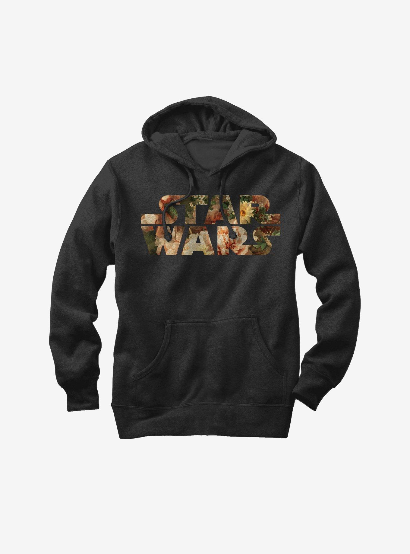 Star Wars Floral Print Logo Hoodie, , hi-res