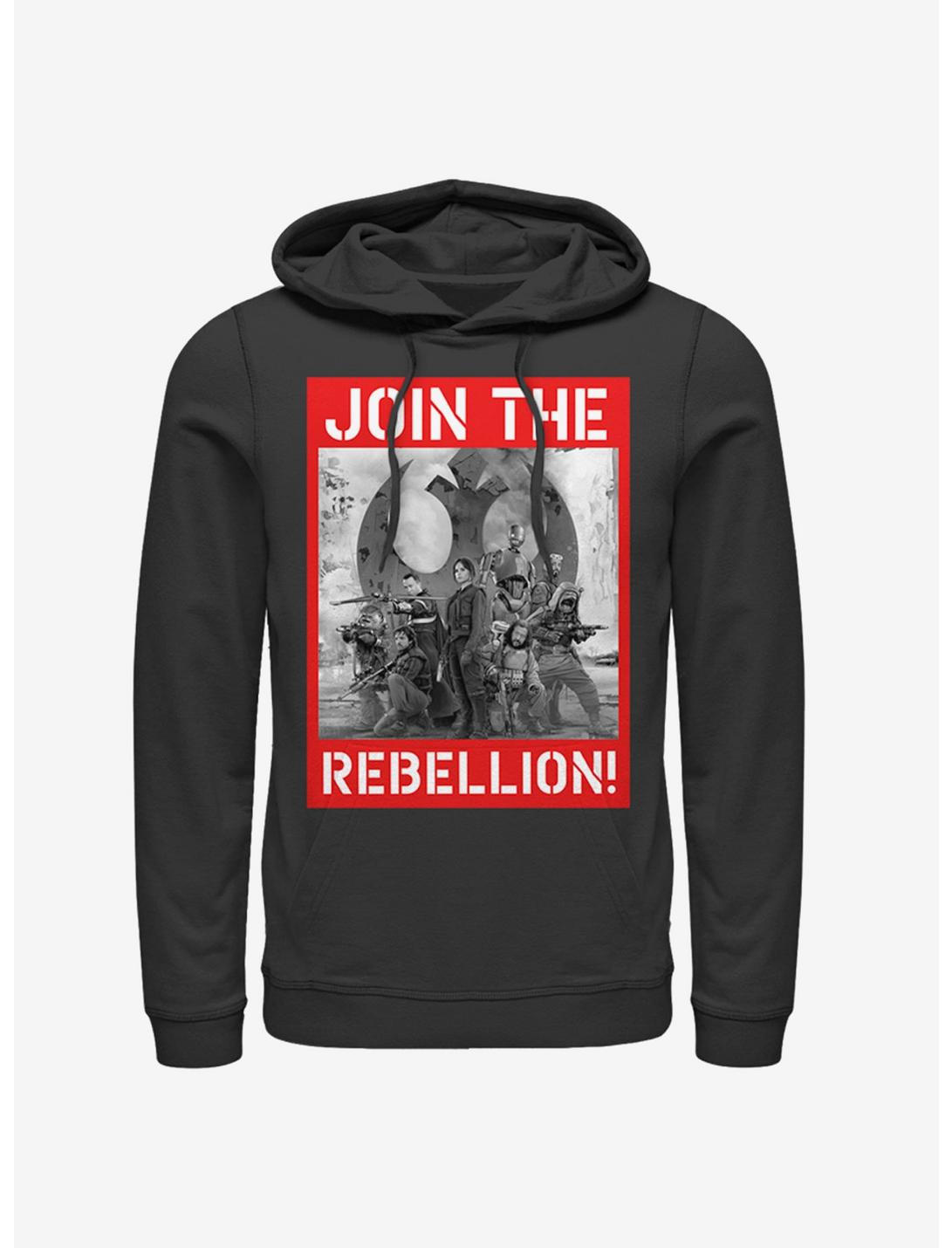 Star Wars Join the Rebellion Poster Hoodie, BLACK, hi-res