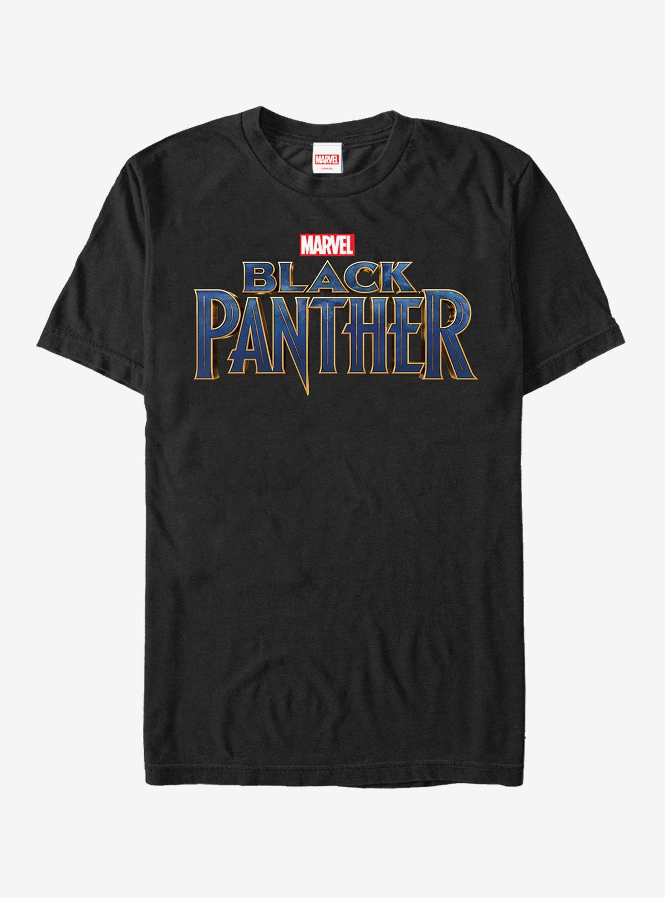 Marvel Black Panther 2018 Text Logo T-Shirt, BLACK, hi-res