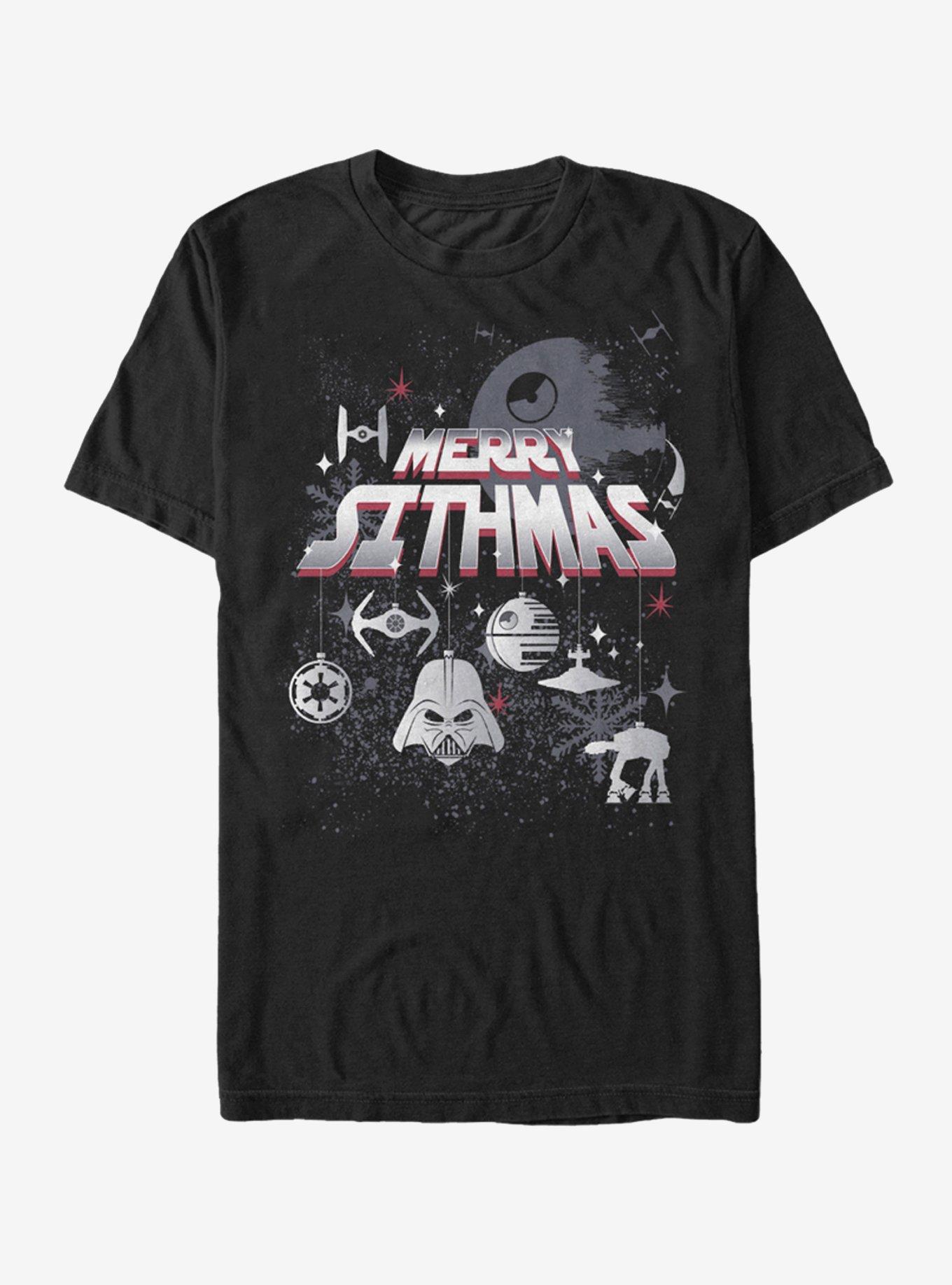 Star Wars Christmas Sithmas Ornaments T-Shirt, BLACK, hi-res