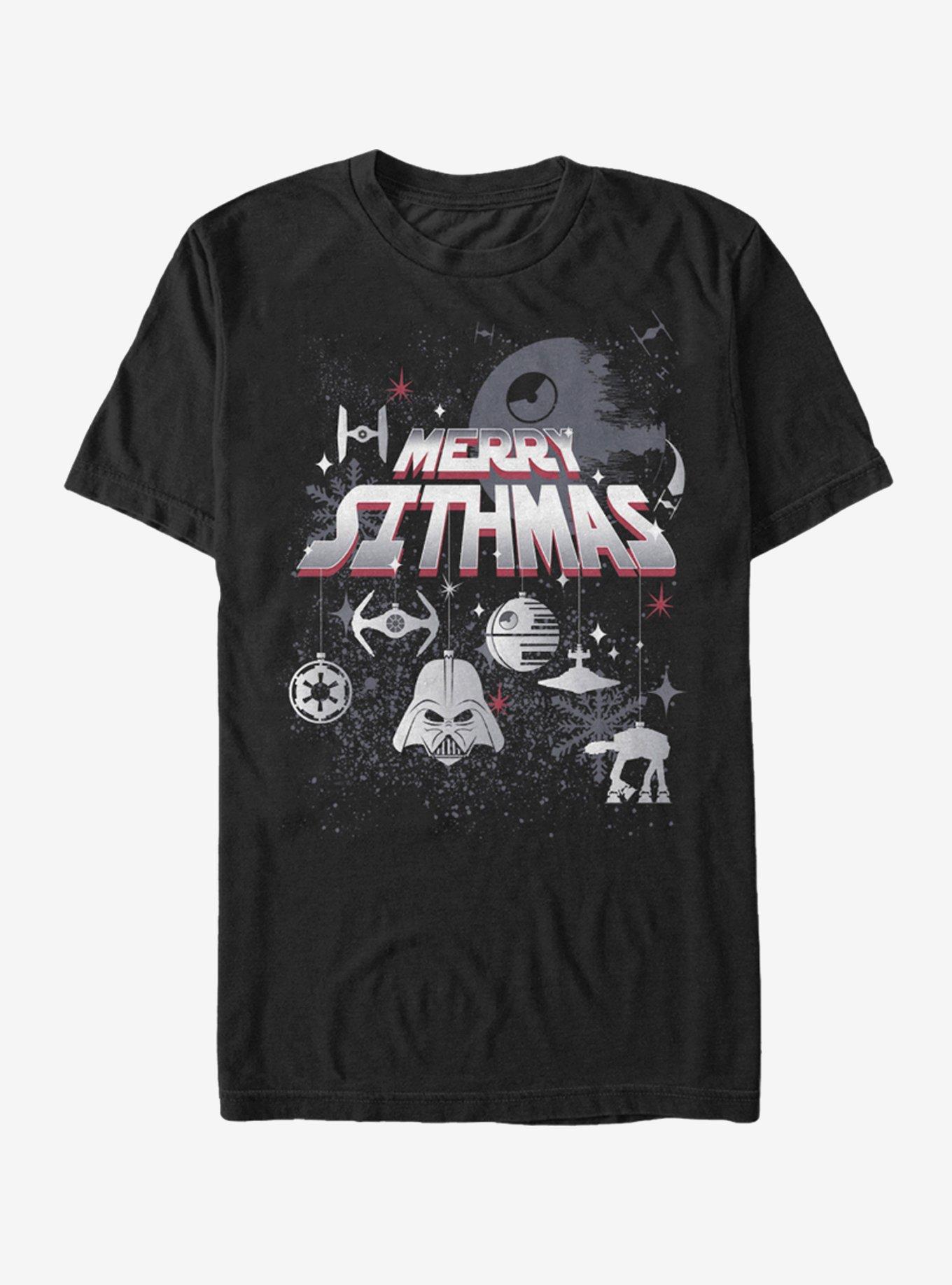 Star Wars Christmas Sithmas Ornaments T-Shirt, BLACK, hi-res