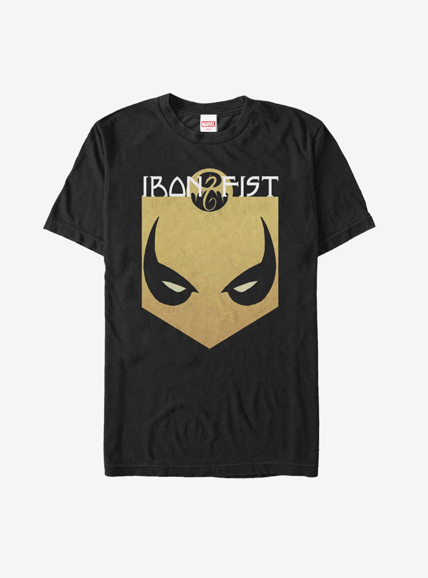 Marvel Iron Fist Mask T-Shirt, BLACK, hi-res