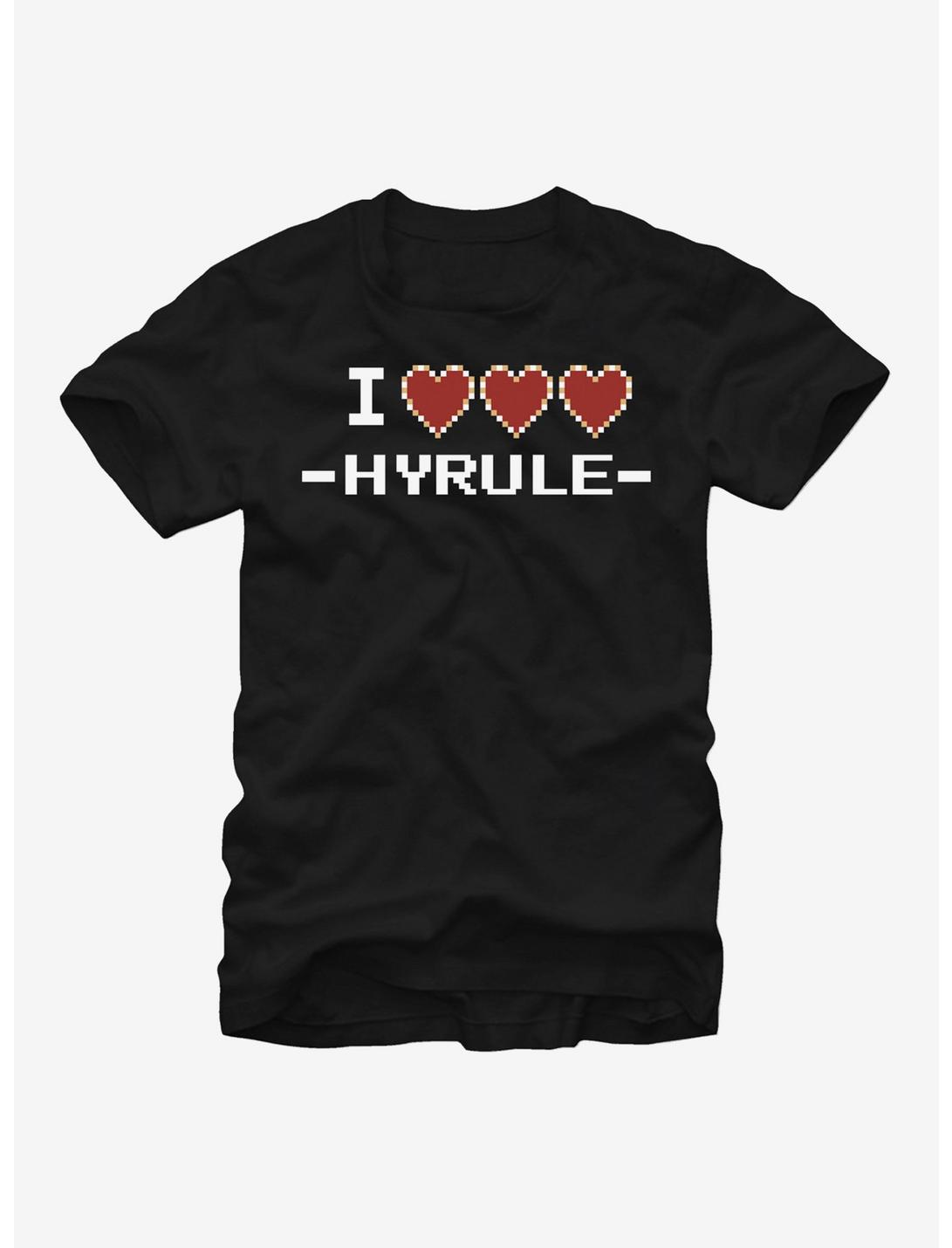 Nintendo Legend of Zelda I Heart Hyrule T-Shirt, BLACK, hi-res