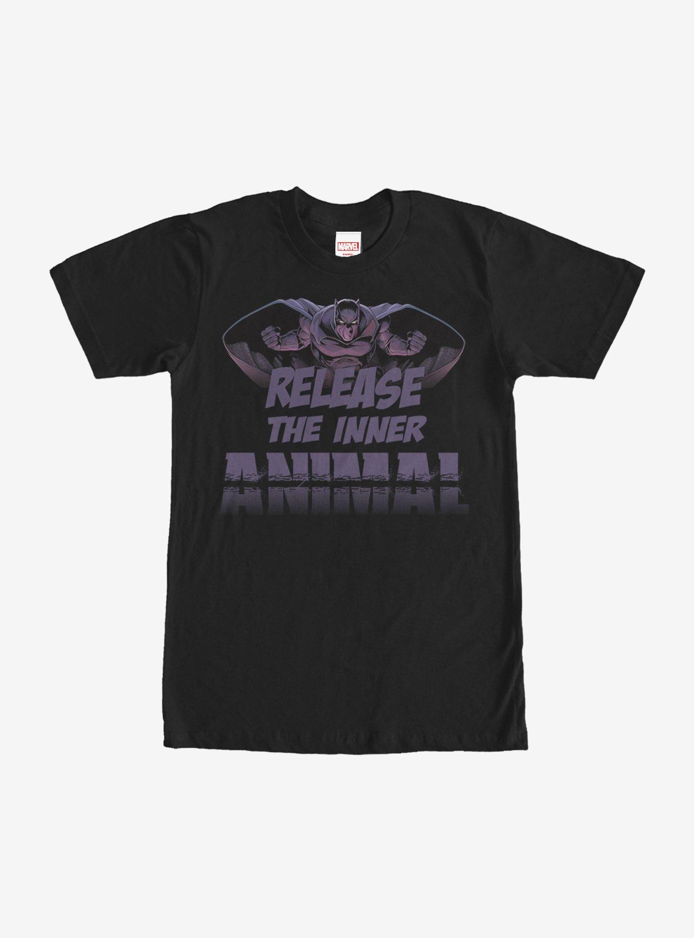 Marvel Black Panther Inner Animal T-Shirt, BLACK, hi-res