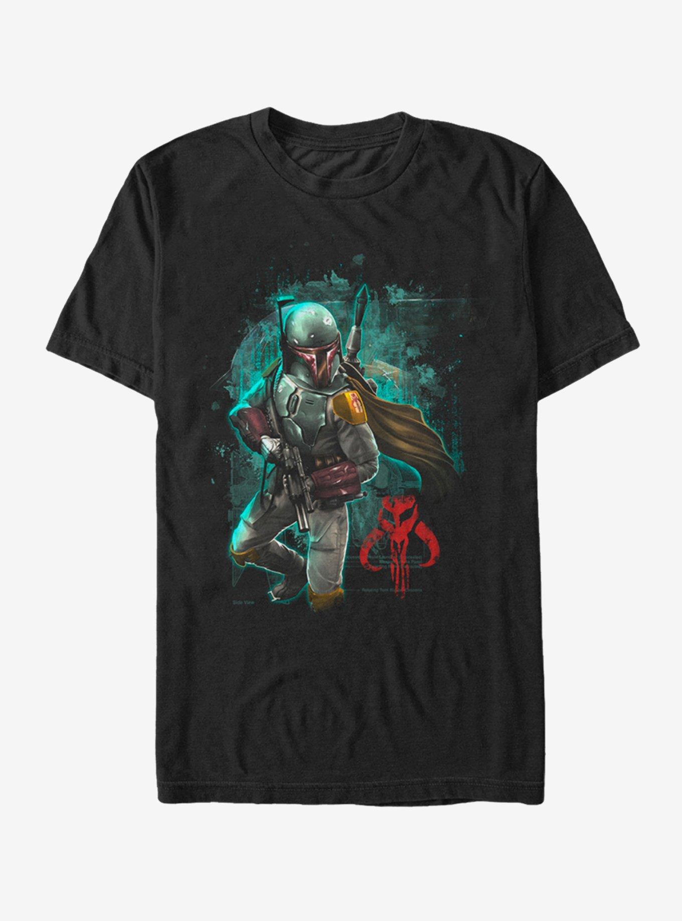 Star Wars Boba Fett Warrior T-Shirt, BLACK, hi-res