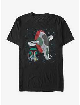 Star Wars Cartoon Boba Fett Ship T-Shirt, , hi-res