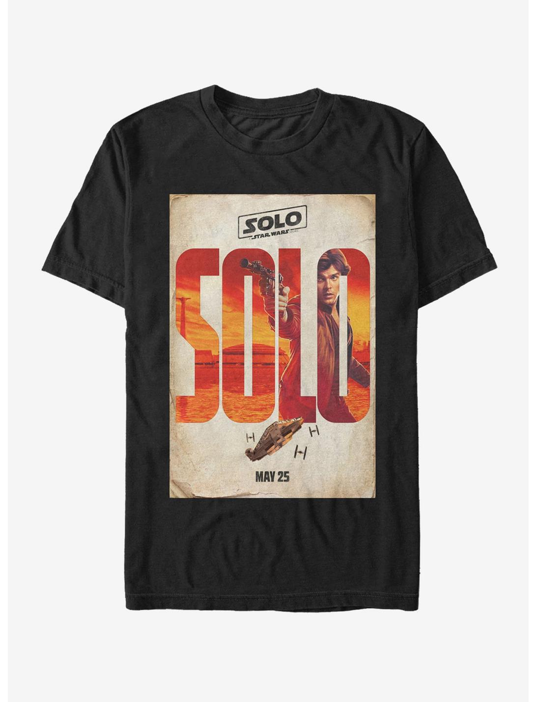 Star Wars Solo A Star Wars Story Name Poster T-Shirt, BLACK, hi-res