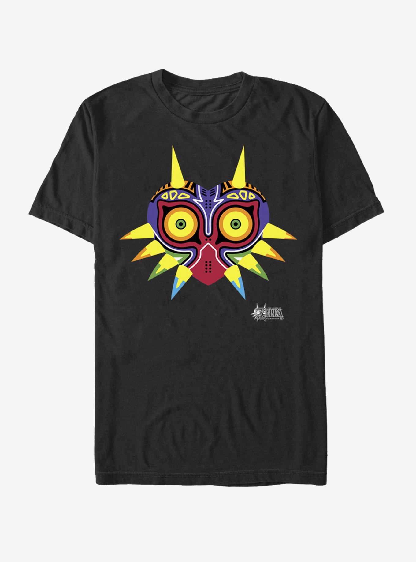 Nintendo Legend of Zelda Majora's Mask Design T-Shirt, BLACK, hi-res