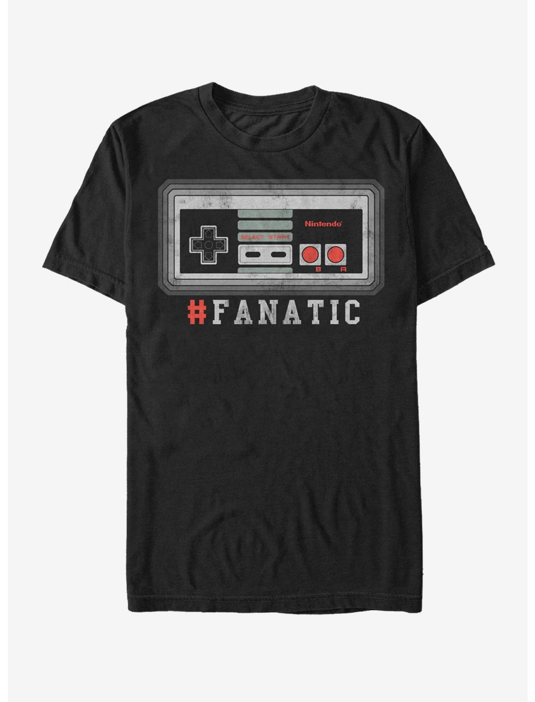 Nintendo NES Fanatic T-Shirt, BLACK, hi-res