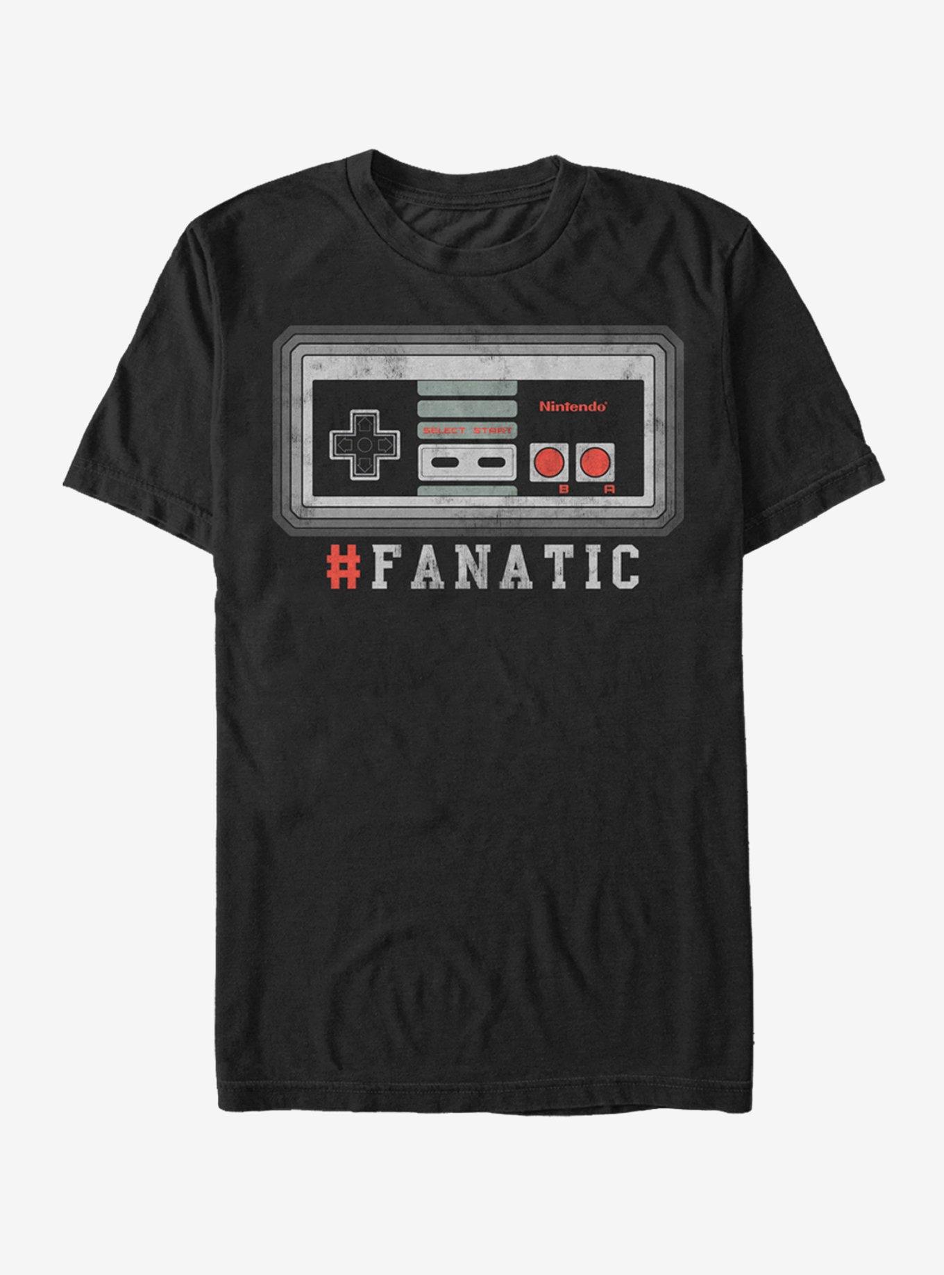 Nintendo NES Fanatic T-Shirt, BLACK, hi-res