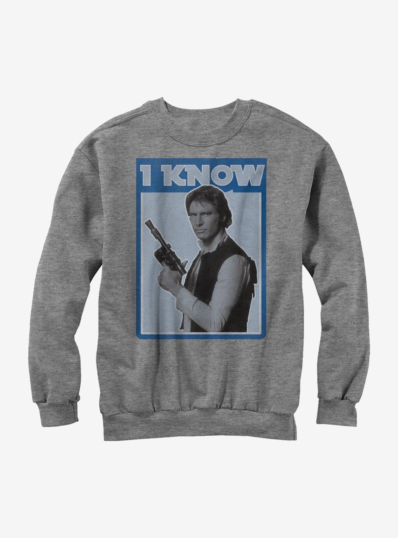 Star Wars Han Solo Quote I Know Sweatshirt, , hi-res