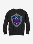 Nintendo Legend of Zelda Hylian Shield Sweatshirt, BLACK, hi-res
