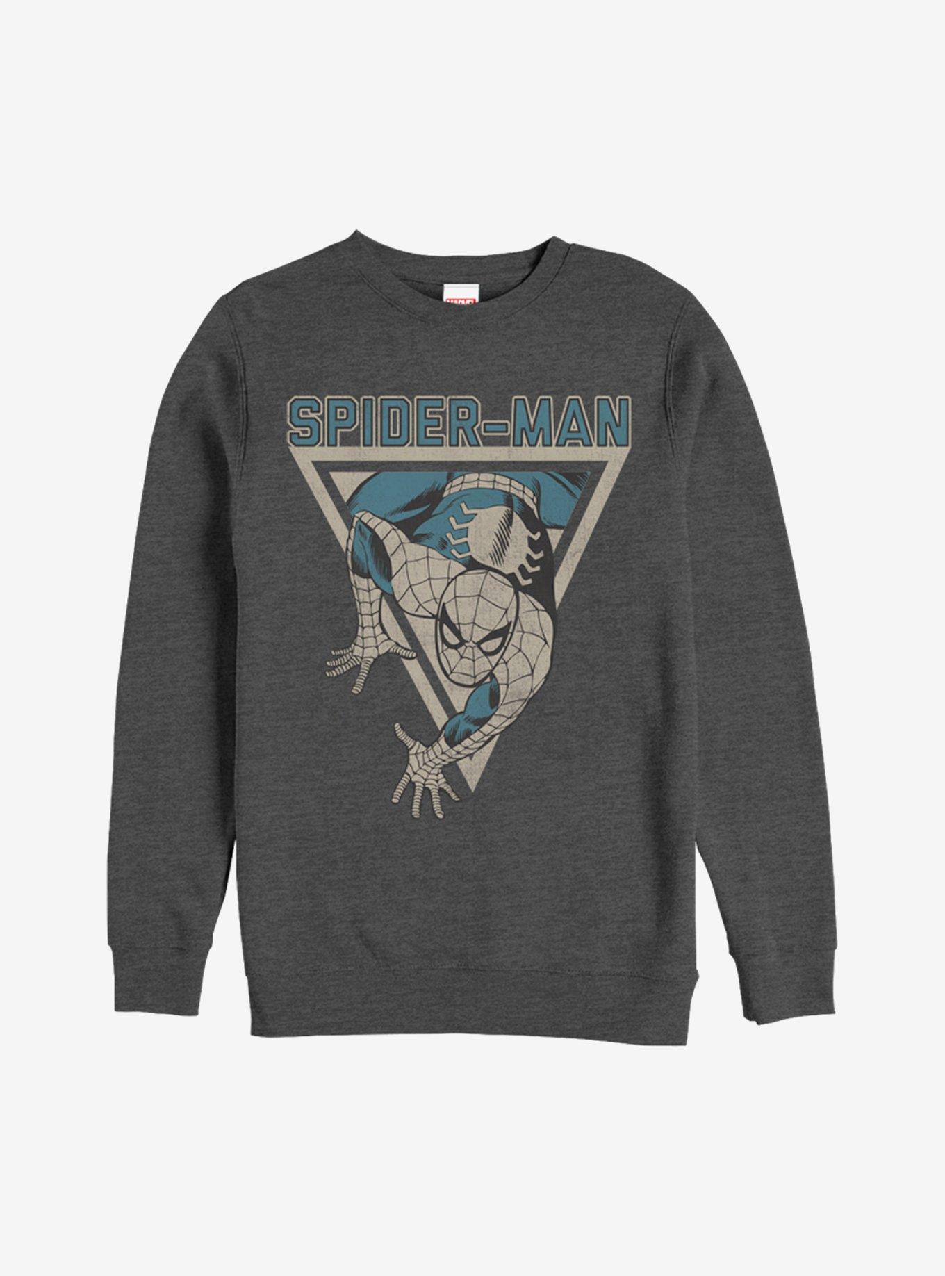 Marvel Triangle Spider-Man Sweatshirt, CHAR HTR, hi-res