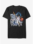 Star Wars A New Hope Force Be With You T-Shirt, BLACK, hi-res
