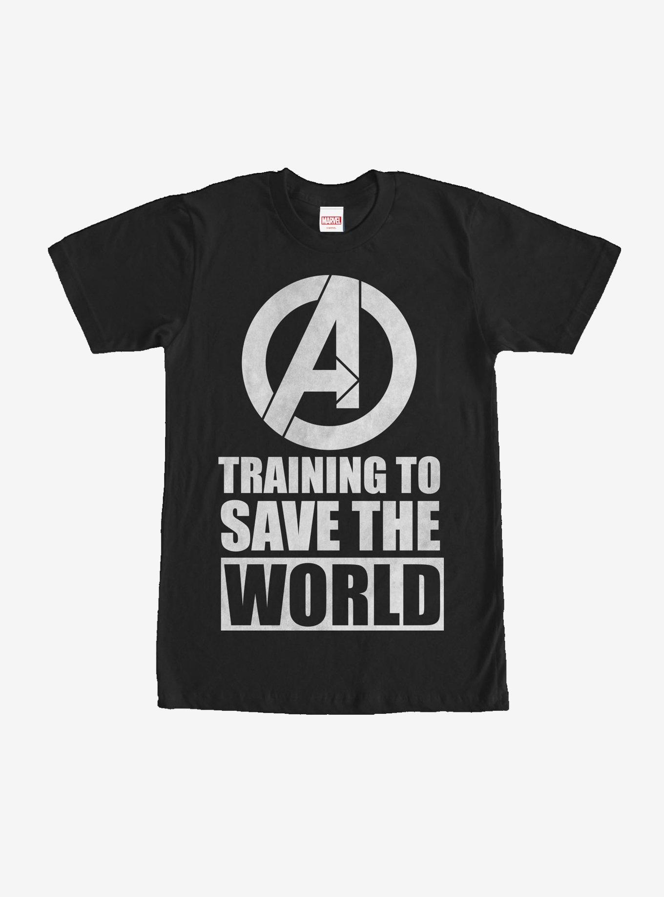 Marvel Avengers Training to Save World T-Shirt, BLACK, hi-res