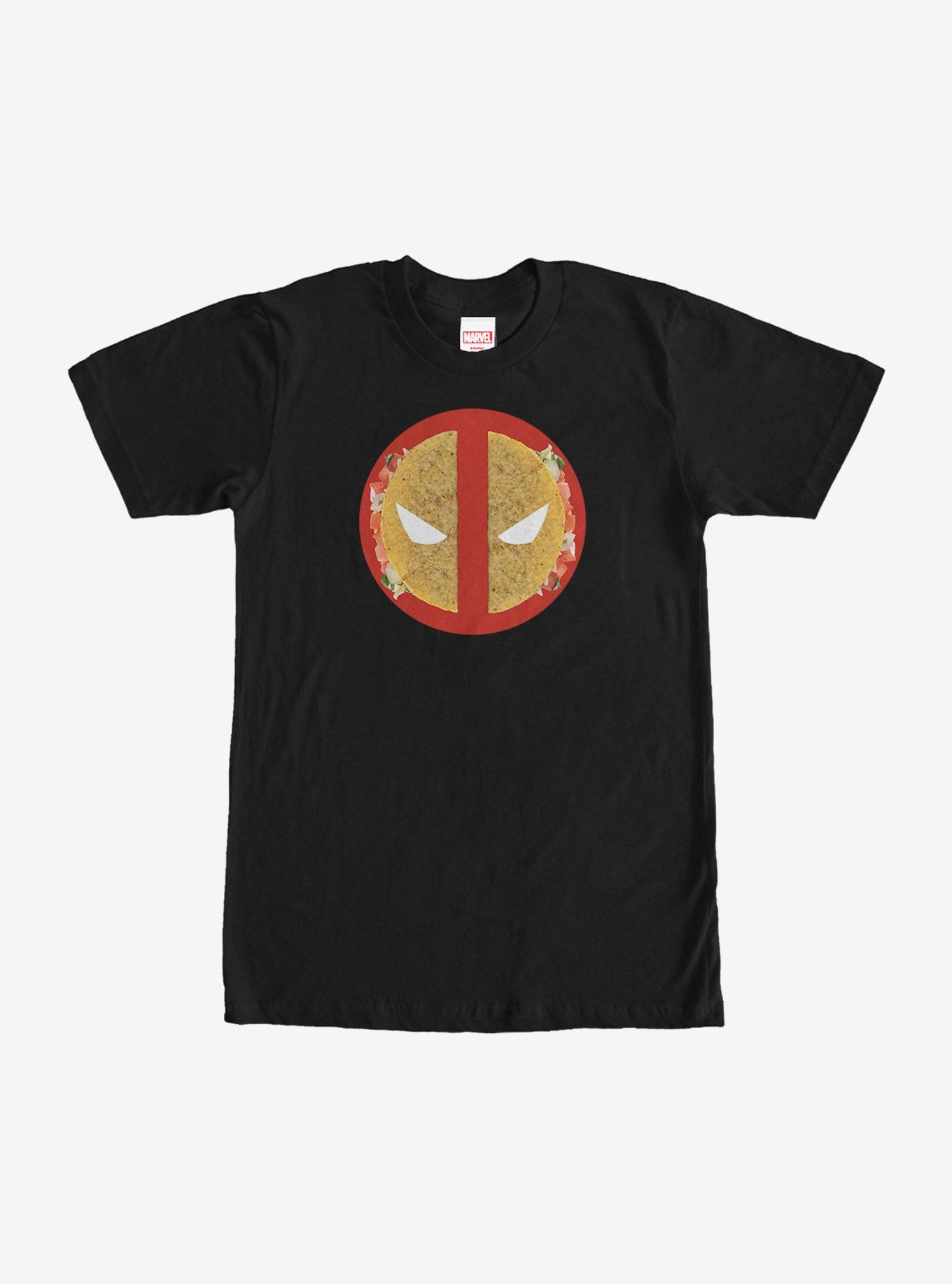 Marvel Deadpool Taco Icon T-Shirt, BLACK, hi-res