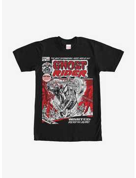 Marvel Ghost Rider Comic Book Cover Print T-Shirt, , hi-res