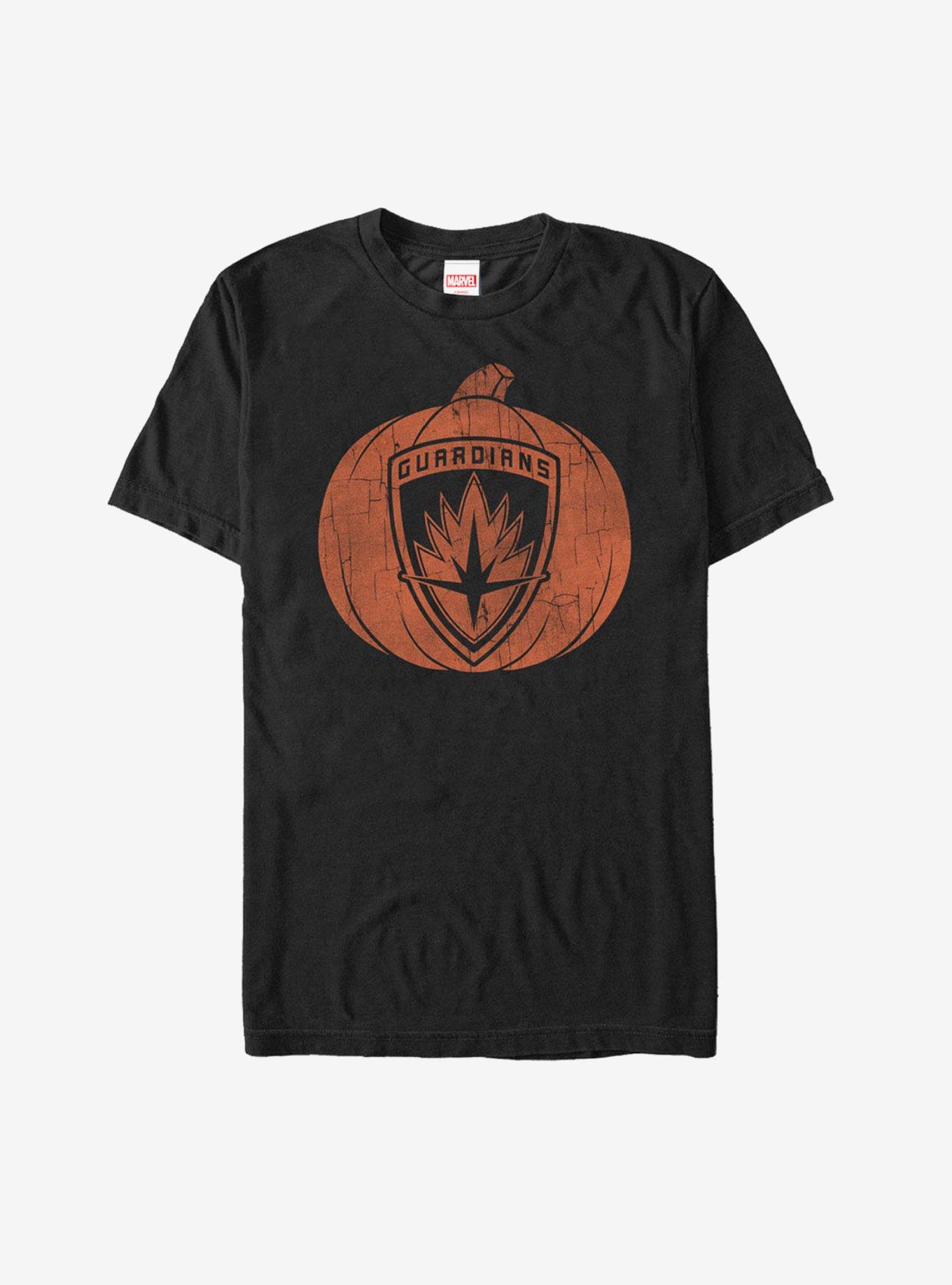 Marvel Guardians of the Galaxy Halloween Pumpkin T-Shirt, BLACK, hi-res