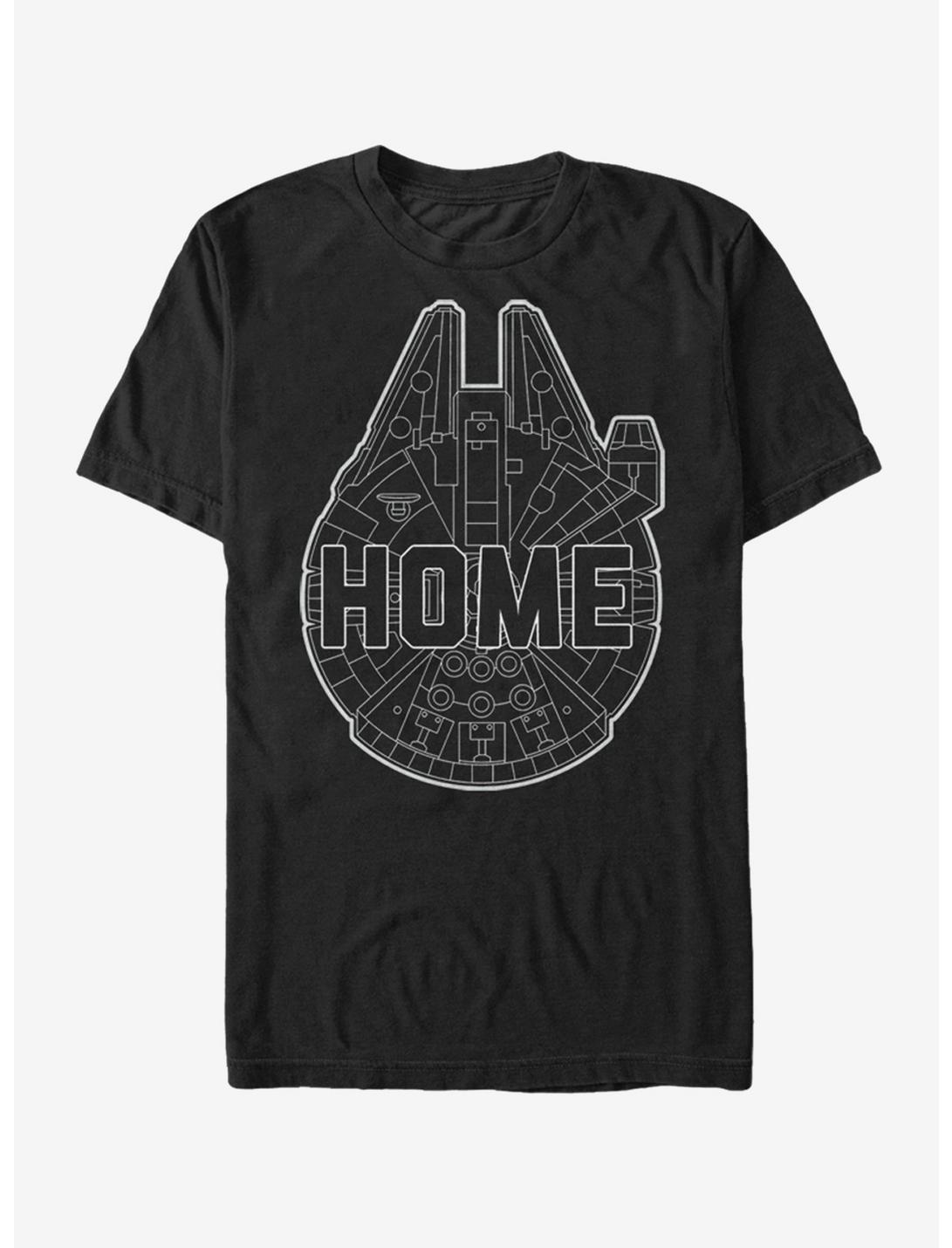 Star Wars Millennium Falcon Home T-Shirt, BLACK, hi-res