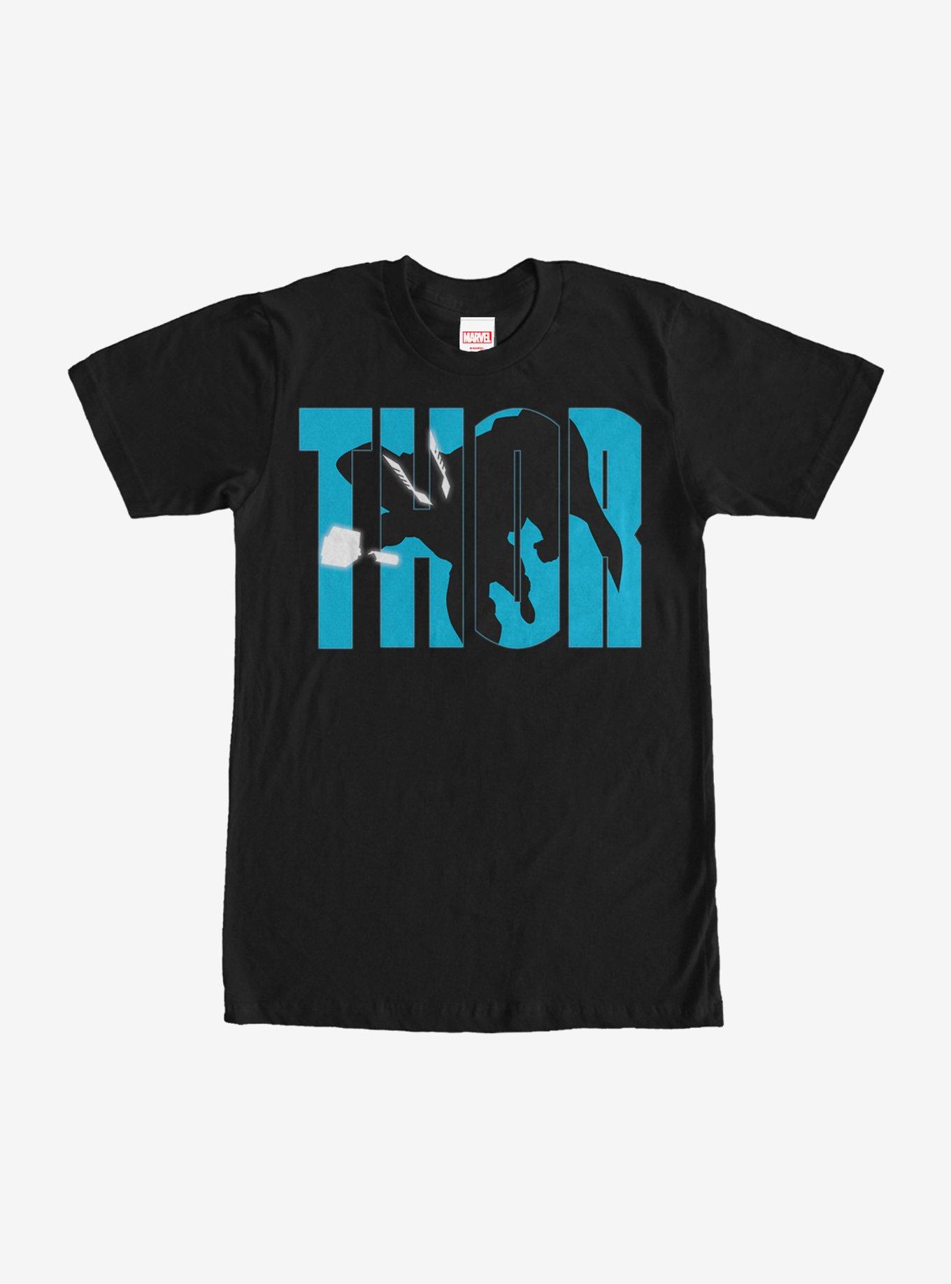 Marvel Thor in Flight T-Shirt, BLACK, hi-res